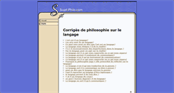Desktop Screenshot of langage.sujet-philo.com